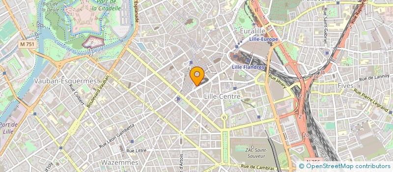 localisation de l'entreprise SM ESPACES NATURELS REGIONAUX  LILLE