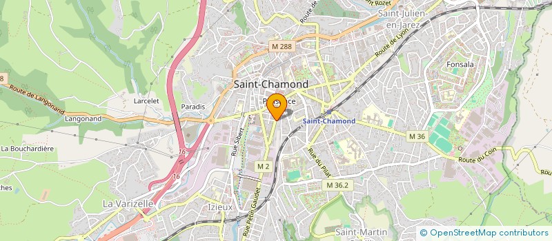 localisation de l'entreprise SM FACADE à SAINT-CHAMOND
