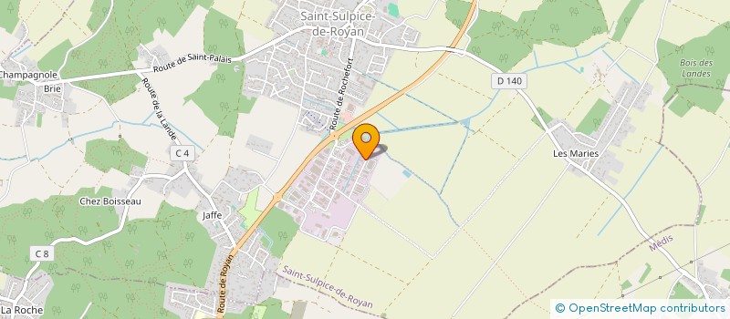 localisation de l'entreprise SM GO BOISSONS  SAINT-SULPICE-DE-ROYAN