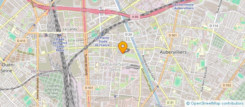 localisation de l'entreprise SM HABITAT à AUBERVILLIERS