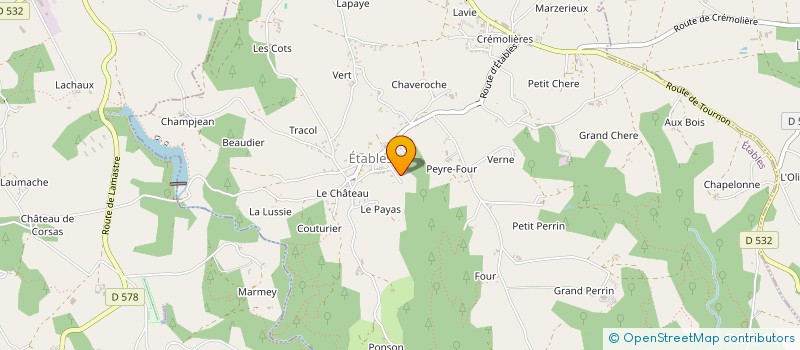 localisation de l'entreprise SM IMMO 07  ETABLES