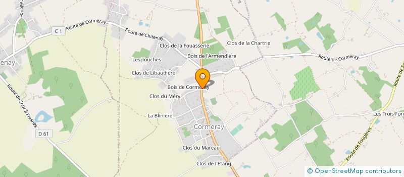 localisation de l'entreprise SM IMMO 41  CORMERAY