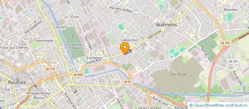 localisation de l'entreprise SM IMMOBILIER  WATTRELOS