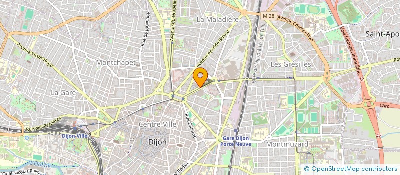 localisation de l'entreprise SM IMMOBILIER à DIJON