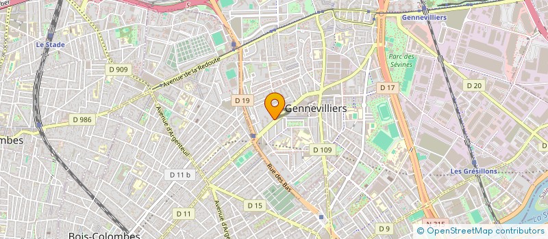 localisation de l'entreprise SM IMMOBILIER à GENNEVILLIERS