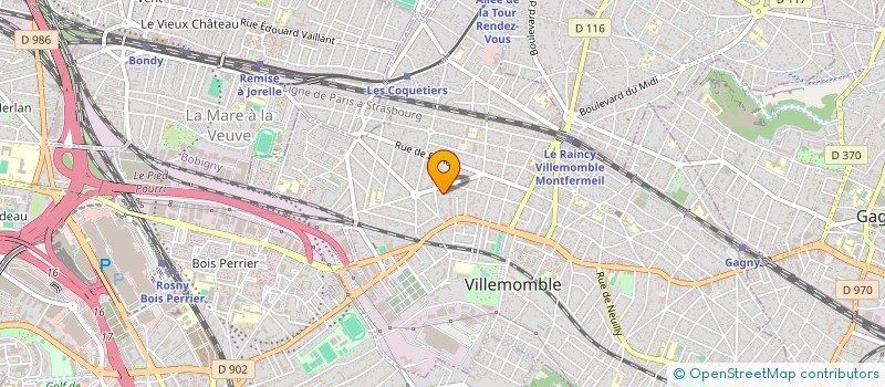 localisation de l'entreprise SM INVEST à VILLEMOMBLE