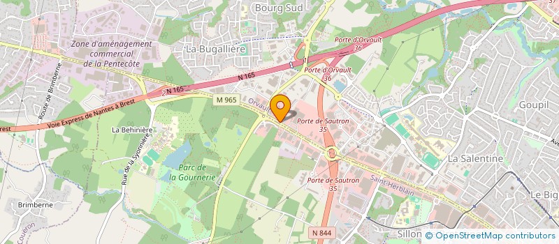 localisation de l'entreprise SM INVEST à ORVAULT