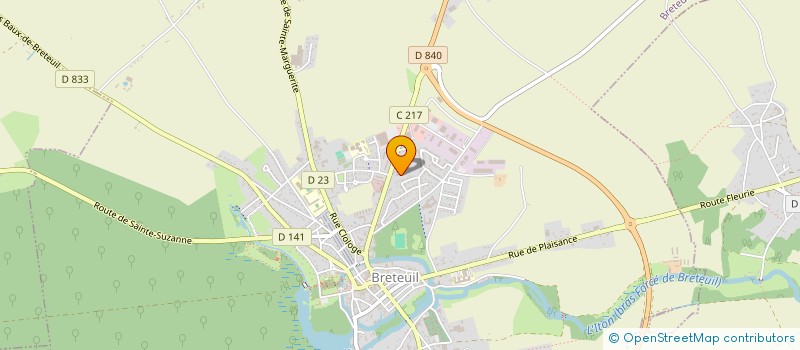 localisation de l'entreprise SM INVESTISSEMENT  BRETEUIL