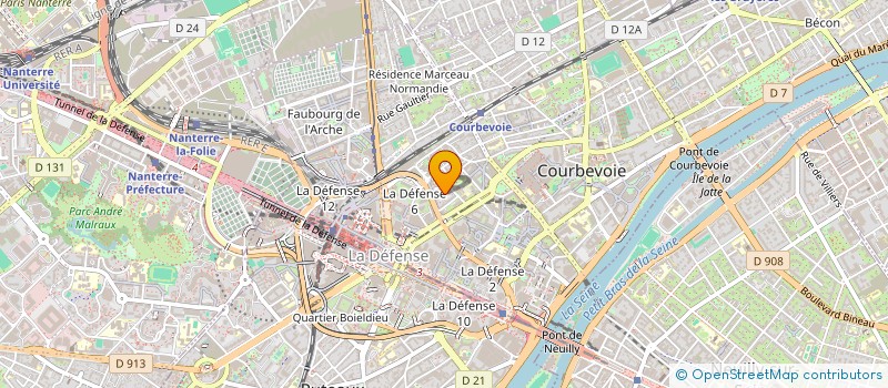 localisation de l'entreprise SM LOCATIONS à COURBEVOIE