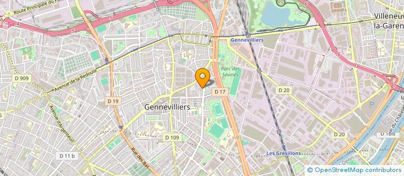 localisation de l'entreprise SM LOGISTIQUE & TRANSPORTS à GENNEVILLIERS