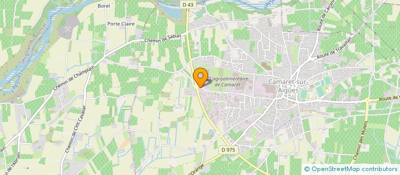 localisation de l'entreprise SM MENUISERIES à CAMARET-SUR-AIGUES