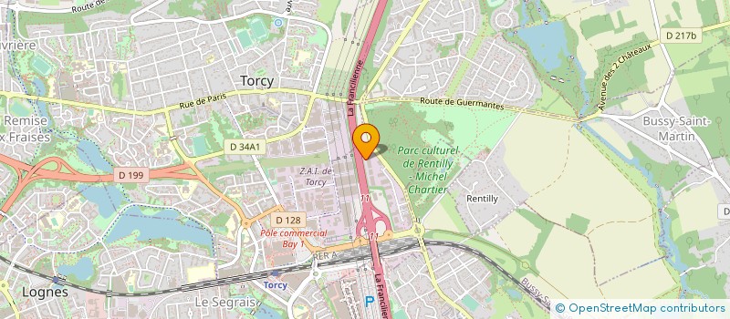 localisation de l'entreprise SM METAL  BUSSY-SAINT-MARTIN