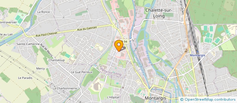 localisation de l'entreprise SM MONTARGIS  CHALETTE-SUR-LOING