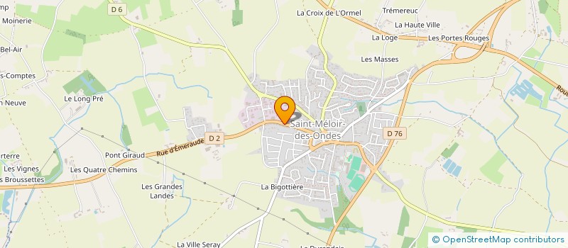 localisation de l'entreprise SM MOTOCULTURE  SAINT-MELOIR-DES-ONDES