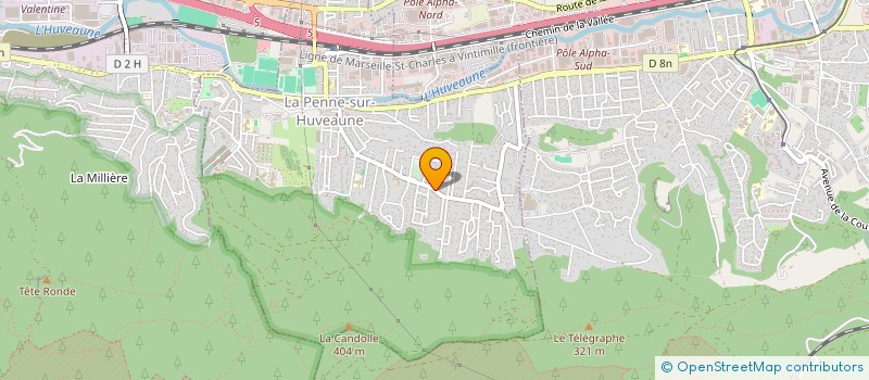 localisation de l'entreprise SM MULTISERVICES  LA PENNE-SUR-HUVEAUNE