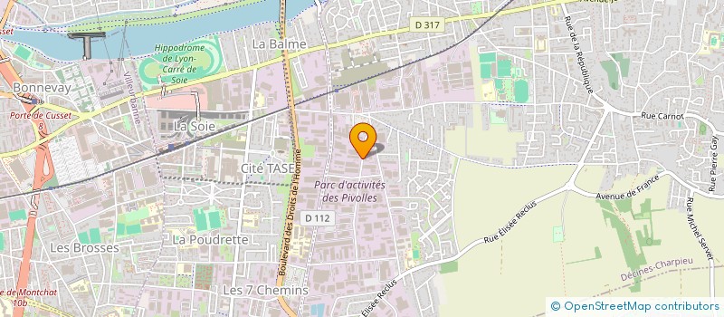 localisation de l'entreprise SM NEGOCE à DECINES-CHARPIEU