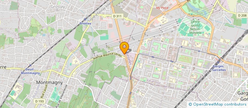 localisation de l'entreprise SM PARIS  MONTMAGNY