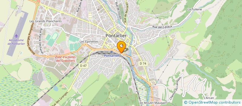 localisation de l'entreprise SM POUR LA PREVENTION ET LA VALORISATION DES DECHETS DU HAUT-DOUBS à PONTARLIER