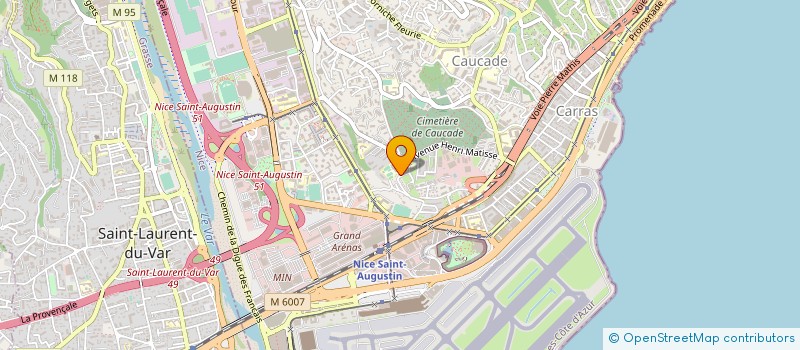 localisation de l'entreprise SM PRESTIGE à NICE