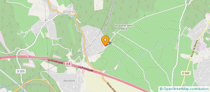 localisation de l'entreprise SM SARL à ST MAXIMIN LA STE BAUME