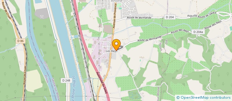 localisation de l'entreprise SM&SB - ZEN&ATTITUDE - GITE  SAULCE-SUR-RHONE