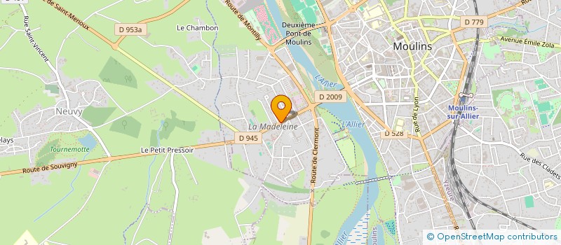 localisation de l'entreprise SM SERVICES à MOULINS