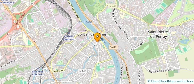 localisation de l'entreprise SM SERVICES à CORBEIL-ESSONNES