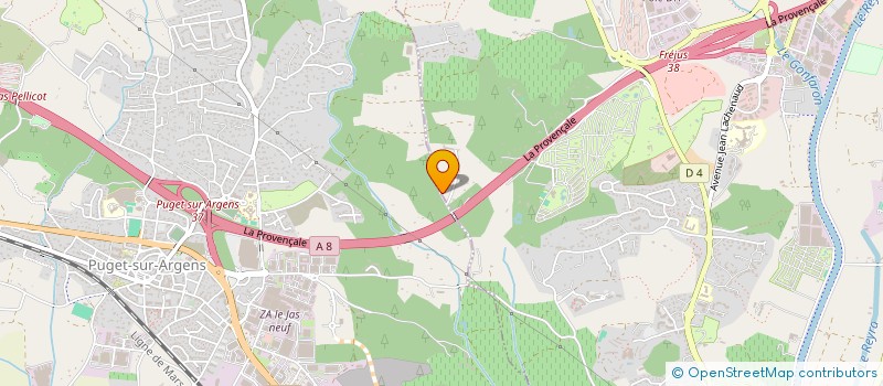 localisation de l'entreprise SM SERVICES à FREJUS