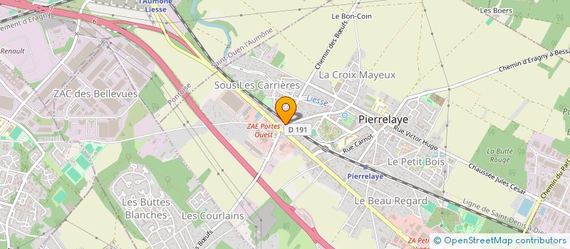 localisation de l'entreprise SM SERVICES  PIERRELAYE