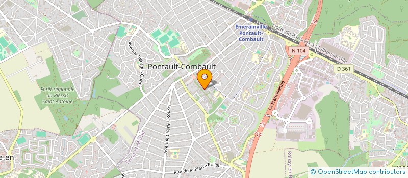 localisation de l'entreprise SM-TRANS à PONTAULT-COMBAULT