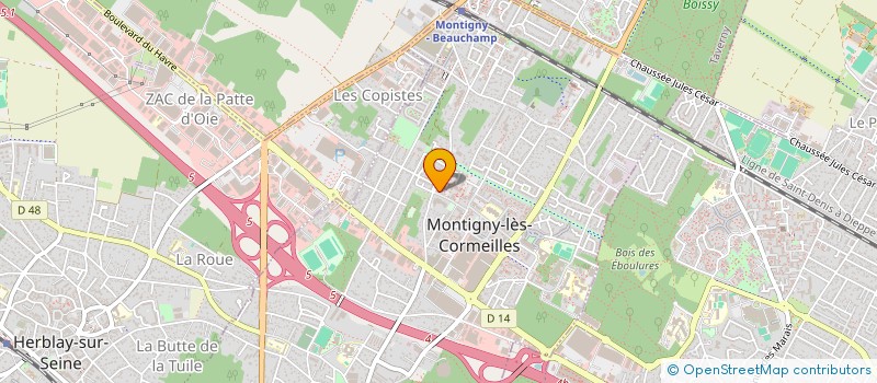 localisation de l'entreprise SM TRANSPORT à MONTIGNY-LES-CORMEILLES