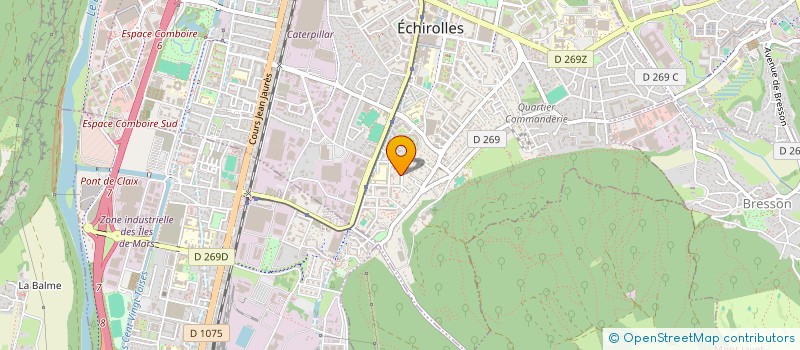 localisation de l'entreprise SM TRANSPORT à ECHIROLLES