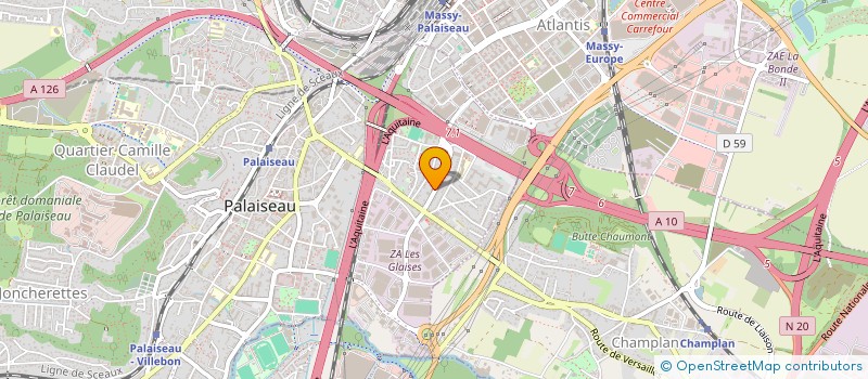 localisation de l'entreprise SM TRANSPORT  PALAISEAU