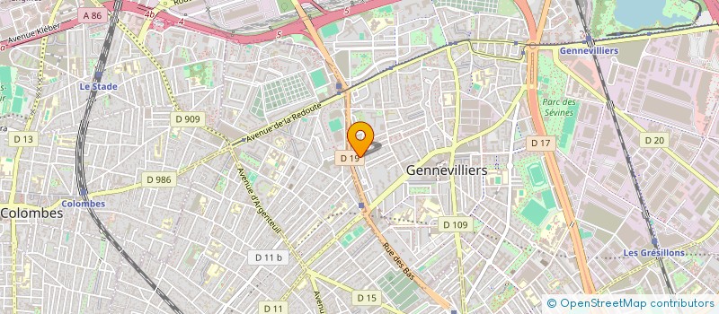localisation de l'entreprise SM TRANSPORT EXPRESS à GENNEVILLIERS