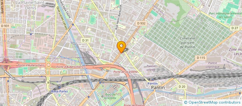 localisation de l'entreprise SM TRANSPORTS à PANTIN