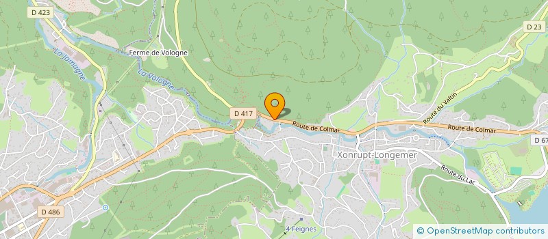 localisation de l'entreprise SM2D  XONRUPT-LONGEMER