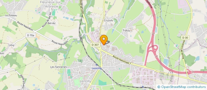 localisation de l'entreprise SM2L  LENTILLY