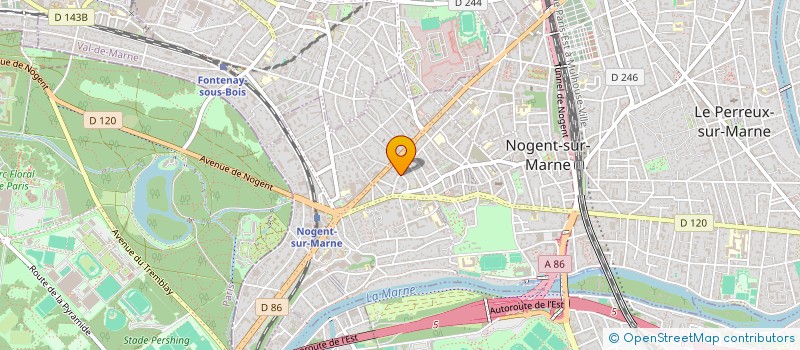 localisation de l'entreprise SM3H à NOGENT-SUR-MARNE