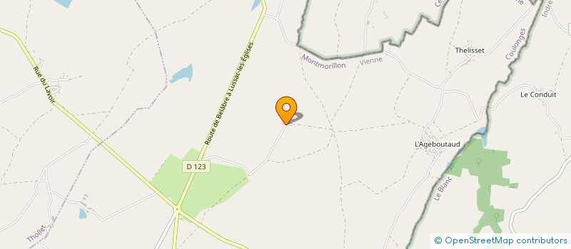 localisation de l'entreprise SM3T  LA TRIMOUILLE