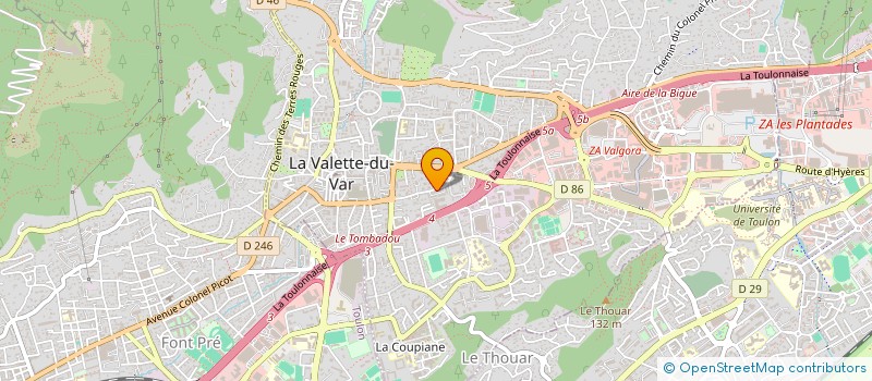 localisation de l'entreprise SM919 TRANSPORTS  LA VALETTE-DU-VAR