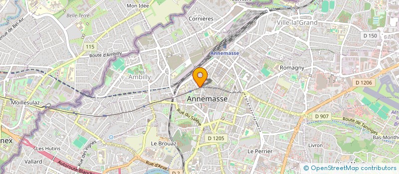 localisation de l'entreprise SMA  ANNEMASSE