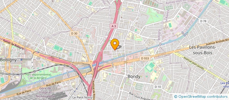 localisation de l'entreprise SMA  BONDY