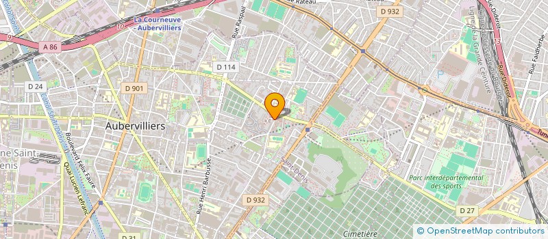 localisation de l'entreprise SMA BAT  AUBERVILLIERS