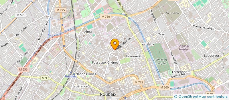 localisation de l'entreprise SMA BUSINESS  ROUBAIX