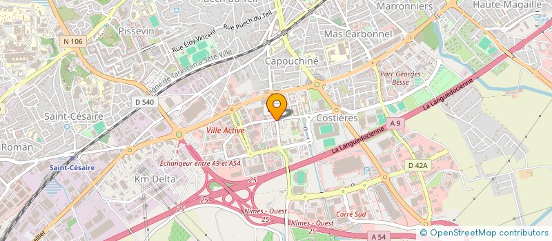 localisation de l'entreprise SMA MAT ET METAUX à NIMES