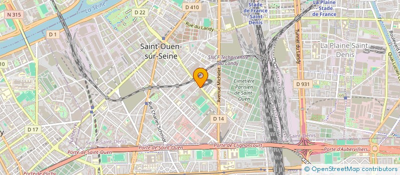 localisation de l'entreprise SMA MEDICAL à SAINT-OUEN-SUR-SEINE
