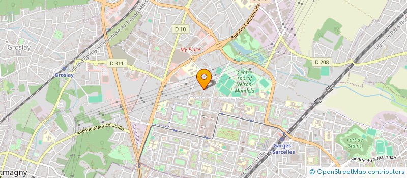 localisation de l'entreprise SMA-ORTHOPEDIE à SARCELLES