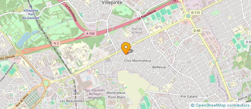 localisation de l'entreprise SMA PIZZA à VILLEPINTE