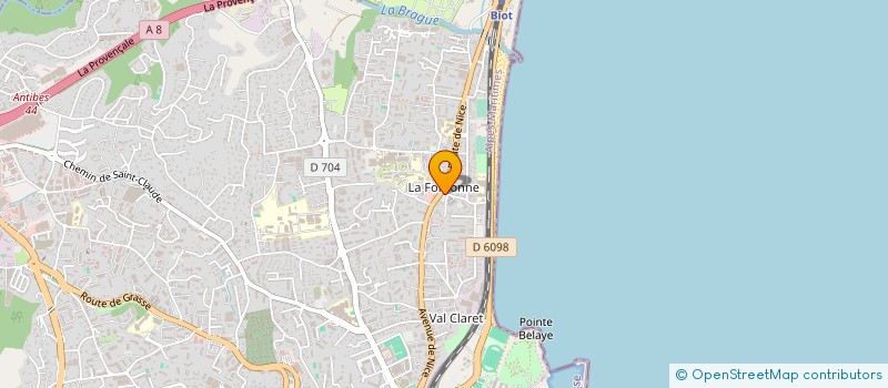 localisation de l'entreprise SMA SARL à ANTIBES