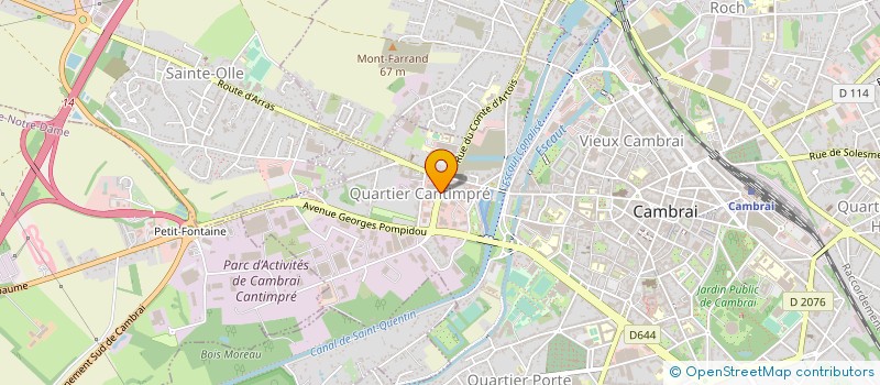 localisation de l'entreprise SMA SOC MONTAGE AGENCEMENT à CAMBRAI